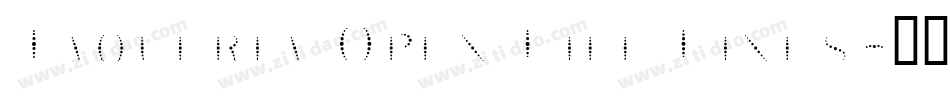 Taqueria Open Fill Lines字体转换